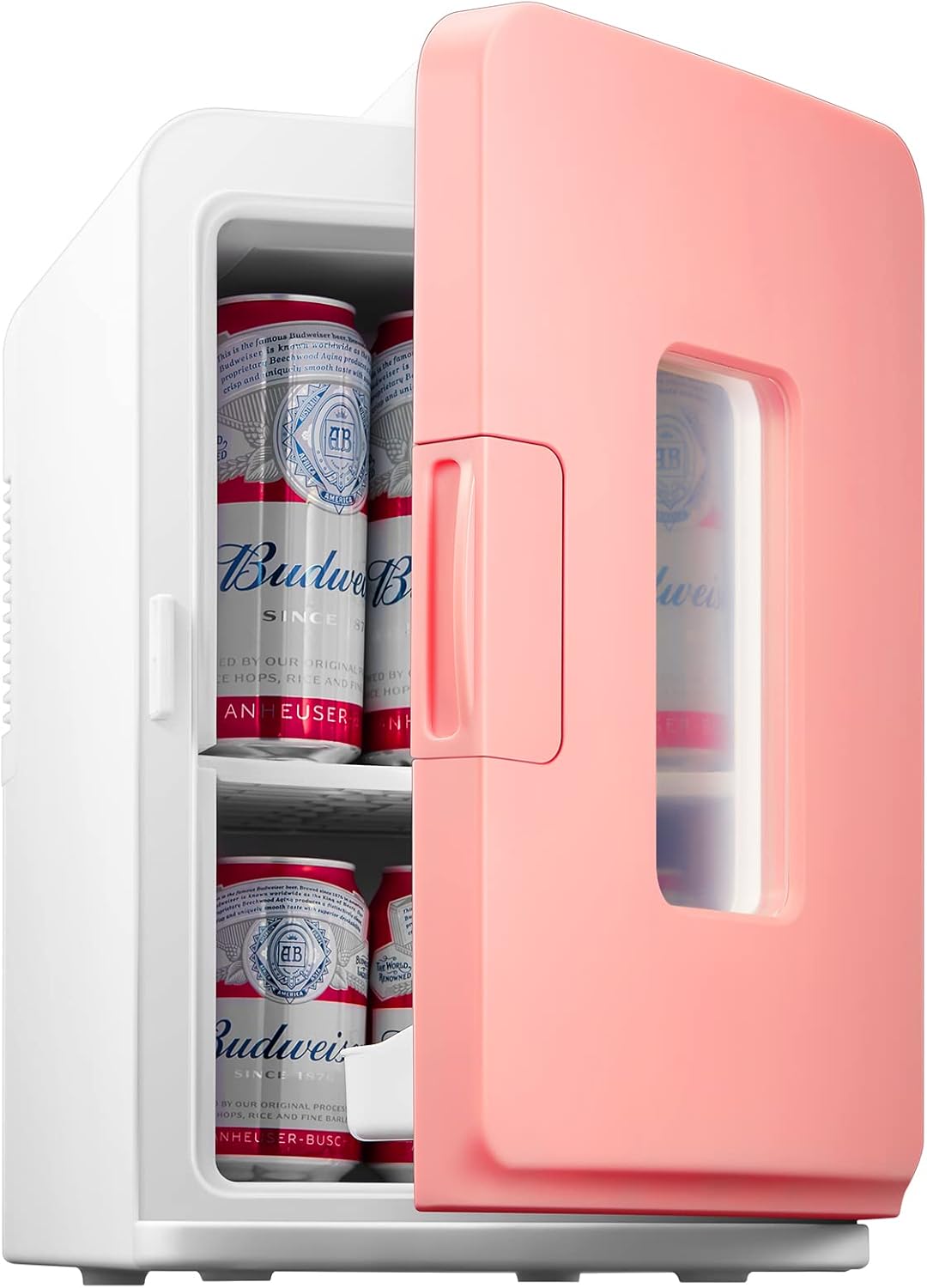 NORTHCLAN Mini Frigo da 15 Litri, Piccolo Frigorifero Portatile con funzione di raffreddamento e riscaldamento, per Casa, Camera da Letto, Ufficio e Viaggio, Modalità Max ed Ec, AC/DC, Nero