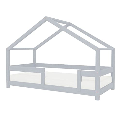 Benlemi Letto a capanna per bambini Lucky 90 x 160 Grigio Chiaro : Casa e cucina