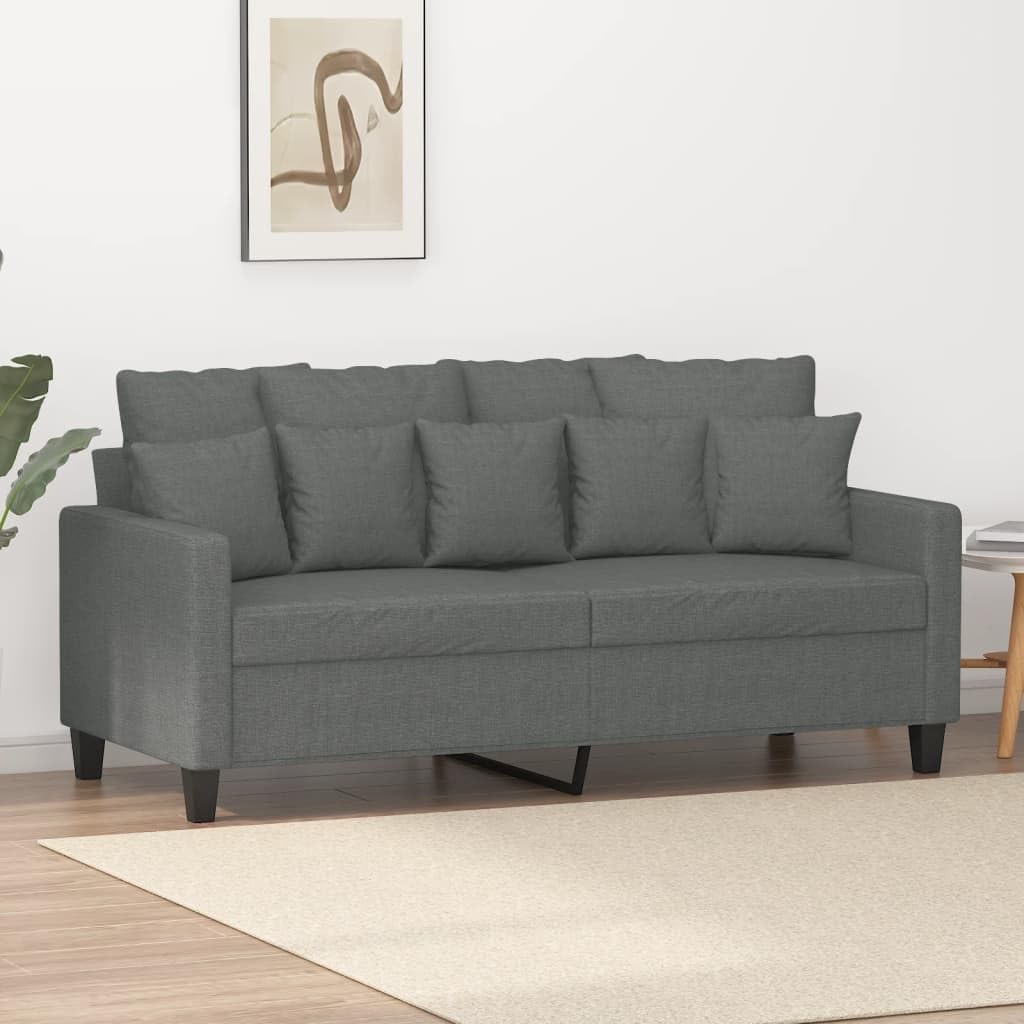 SECOLI Divano 3 Posti, Divano in Tessuto Piccolo, Divano Moderno 3 Posti con Braccioli, Divano a Cuscini con Braccioli per Soggiorno/Camera da Letto/Ufficio/Appartamento, 180 cm, Crema