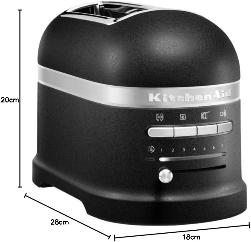 KitchenAid Toaster für 2 Scheiben mit Sandwich-Zange | Artisan | Retro Toast Machine | Verschiedene Funktionen und Bräunungsstufen | Grün