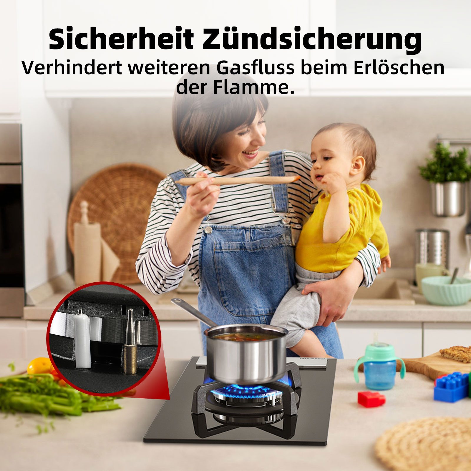 Gas-Kochfeld GH12BF