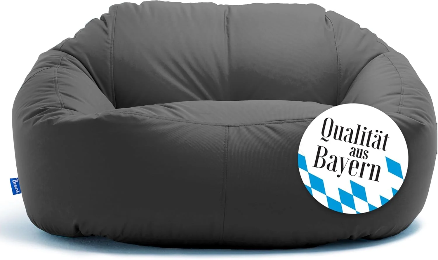 Bruni Lounge Sitzsack-Sofa in Grau, Couch für 1-2 Personen, Indoor und Outdoor XXL Sitzsack-Lounge