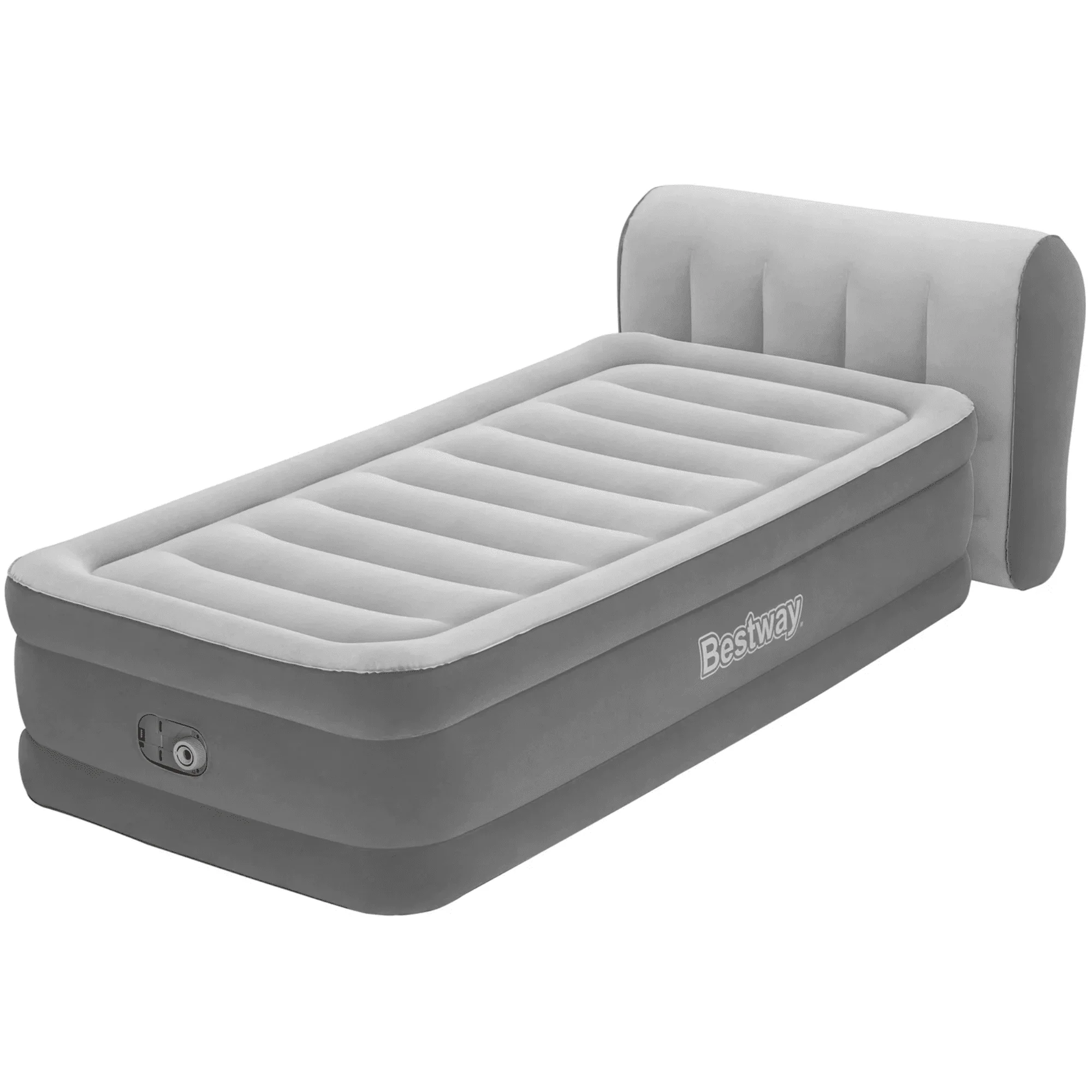 Bestway&reg; Headboard Tritech Airbed Twin 18" with built in AC pump