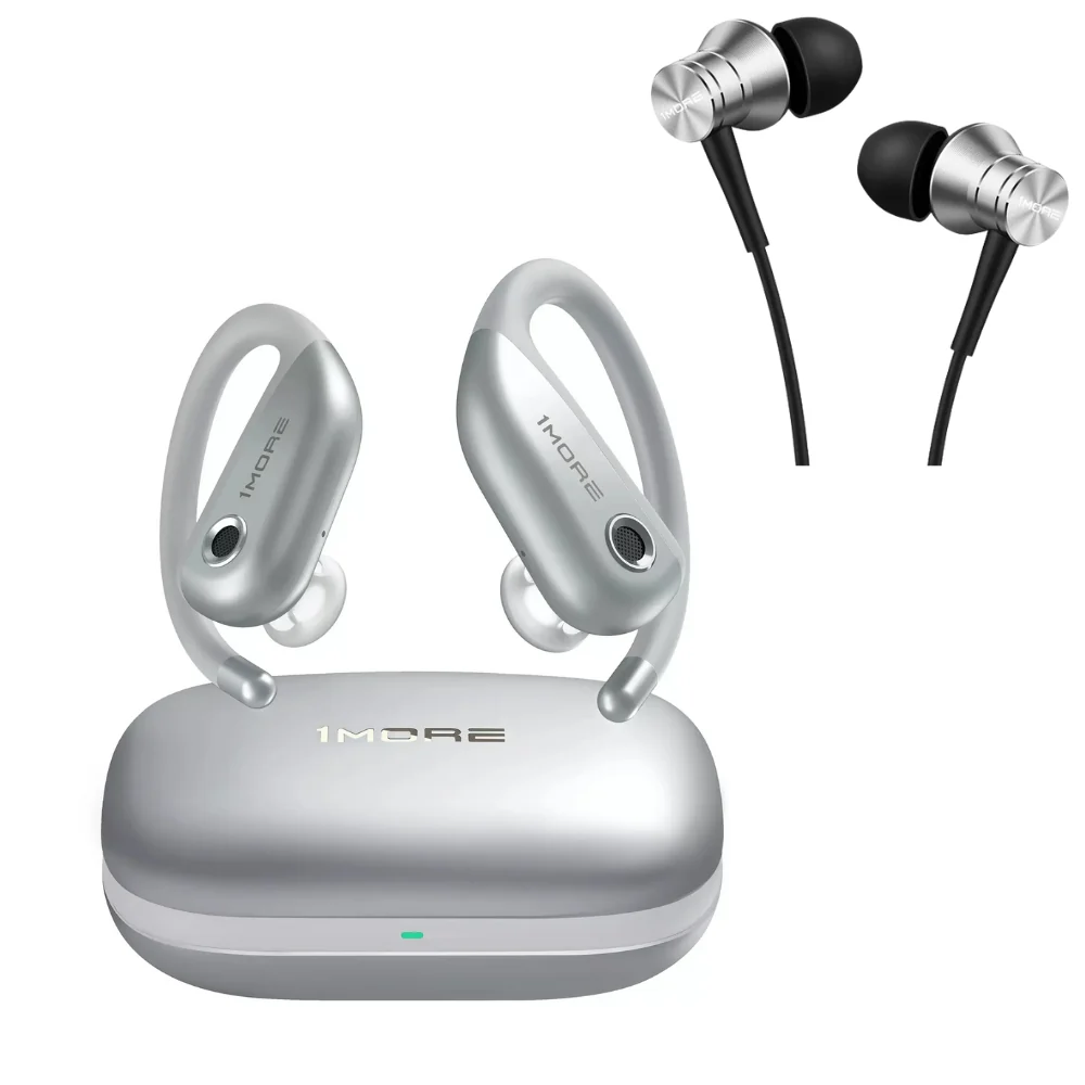 1MORE Fit Open Earbuds S50 +  Piston Fit in-Ear Earphones E1009