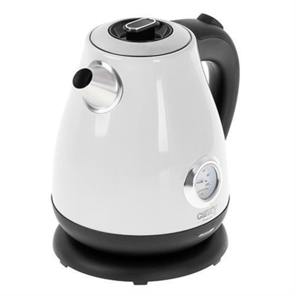 Wasserkocher CR 1344 weiß Elektrischer Wasserkocher mit Thermometer 1.7L