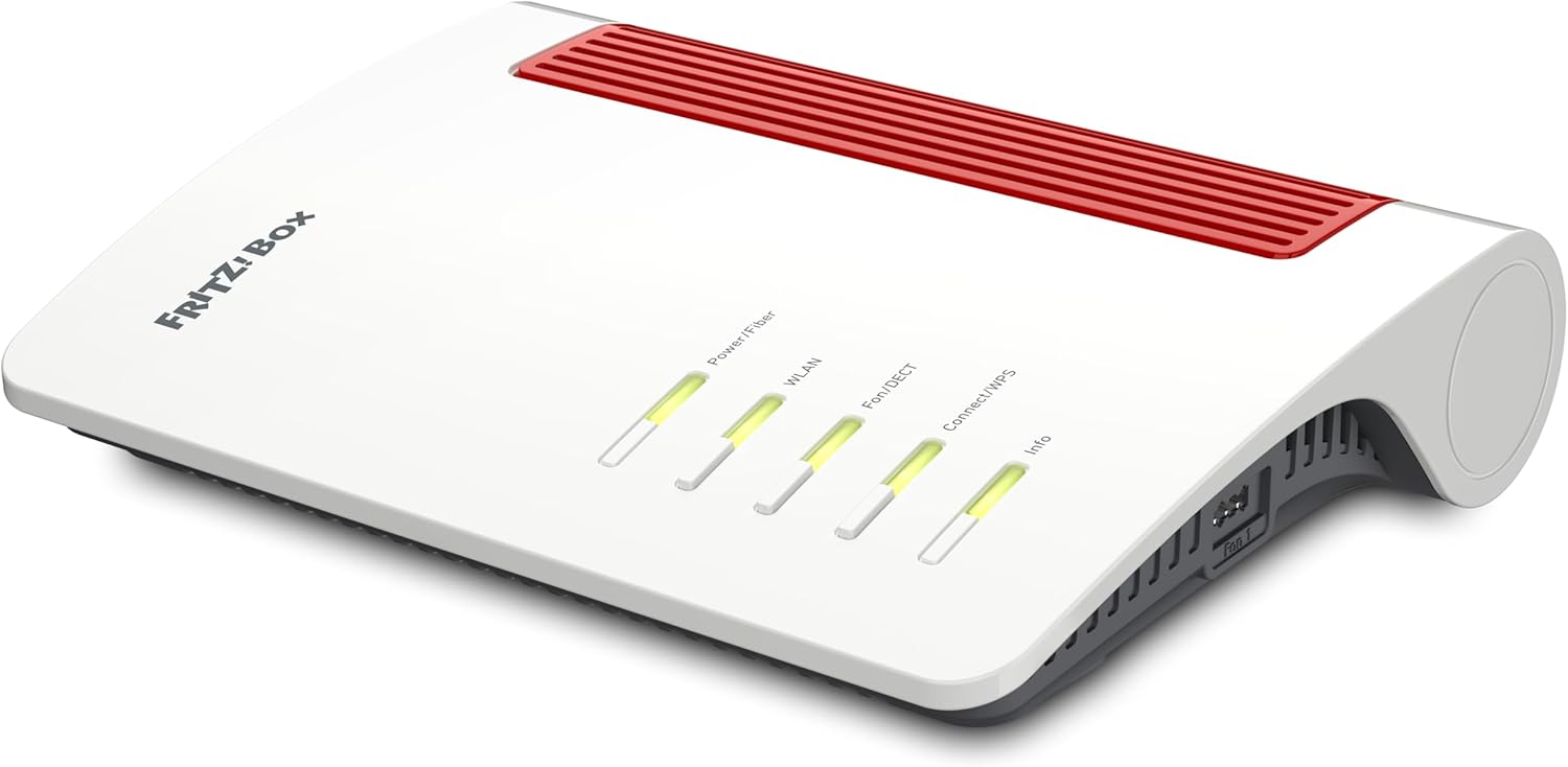 FRITZ!Box 5690 | Glasfaser-Router für den AON- oder GPON-Anschluss | Wi-Fi 7 bis zu 6.448MBit/s | WLAN Mesh | höchster Sicherheitsstandard | schnelle Einrichtung |2,5-Gigabit-WAN/LAN | Made in Europe