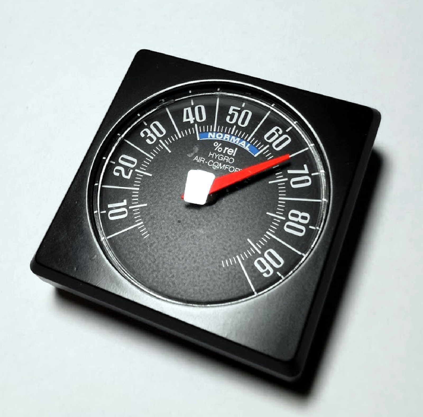 Hygrometer Historisches Bimetall Hygrometer 5 x 5 cm justierbar; selbstklebend