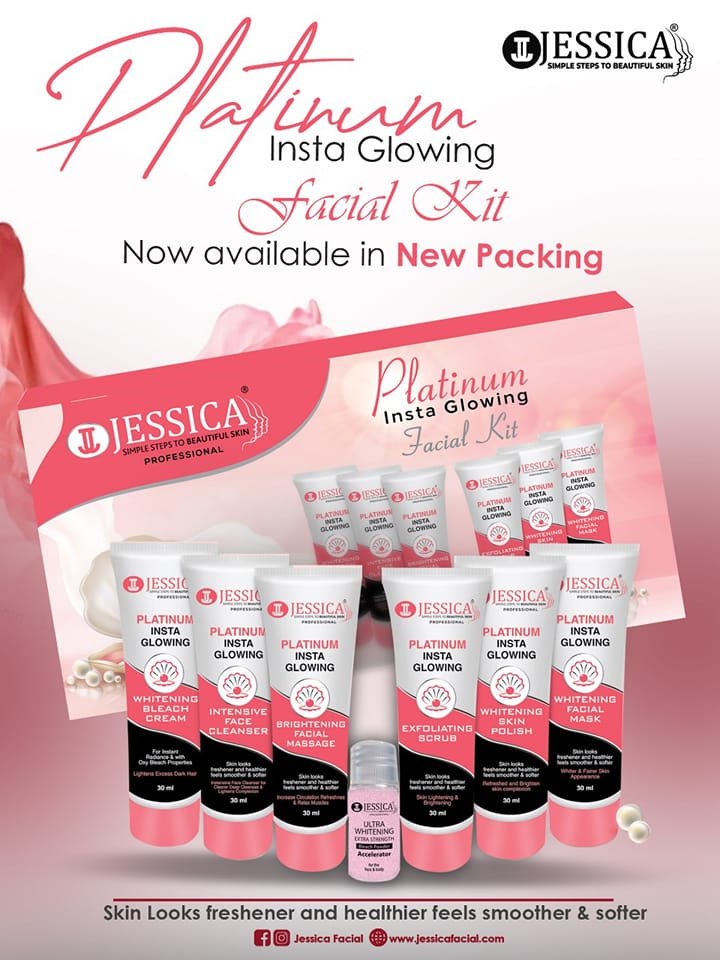 Jessica Platinum Insta Glowing Facial Kit �?Radiant & Healthy Skin