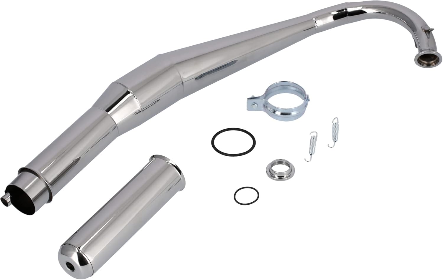 Tuningauspuff ZT-Reso Spezial mit Kalotte GEN 2 (60-110ccm) - für Simson S50, S51, S53, S70, S83