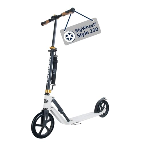 HUDORA Monopattino BigWheel Style 230   Monopattino in alluminio resistente con pedana grande   Monopattino pieghevole regolabile in altezza per carico fino a 120kg   Per ragazzi e adulti : Amazon.it: Sport e tempo libero
