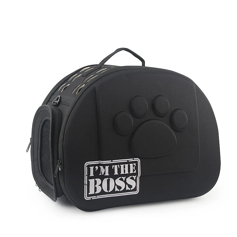 Breathable Travel Pet Carrier Bag with Flower Design for Cats & Small Dogs