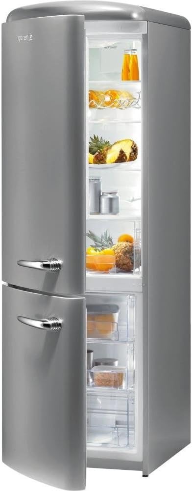 Gorenje RK 60359 OX-L - Frigorifero combinato A++, altezza 188,4 cm, 229 kWh/anno, 229 litri, congelatore da 92 litri, sistema di raffreddamento dinamico, inox