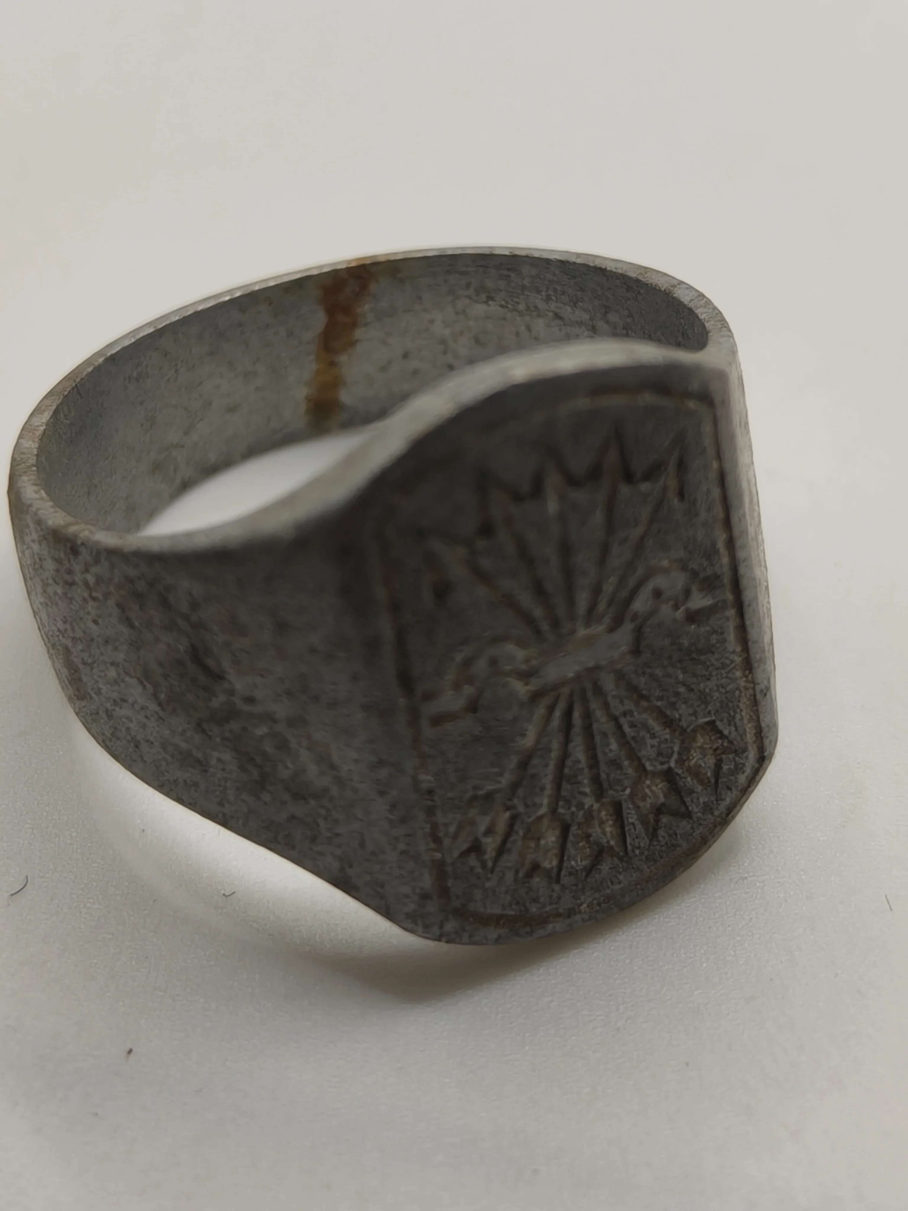 Phalanx Ring, Trench Art. Spanish Civil War.
