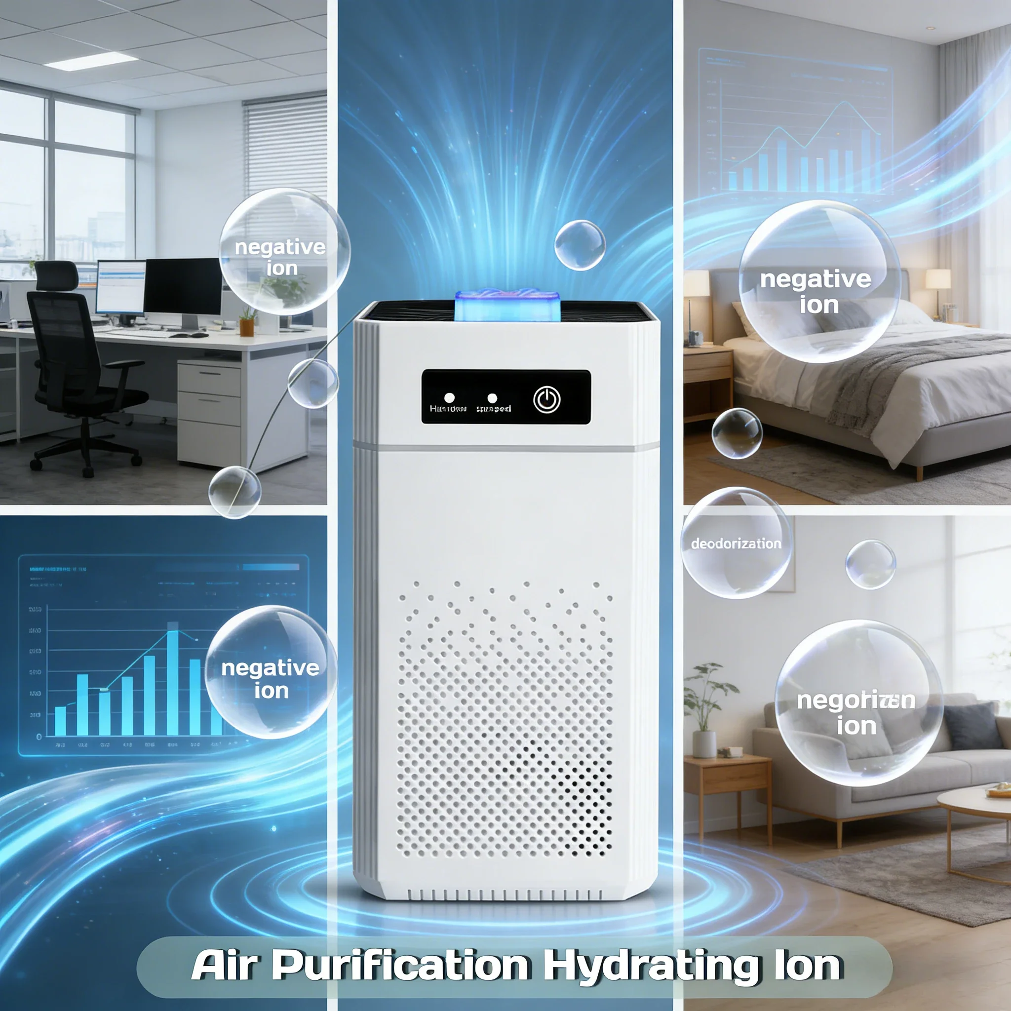 HEPA Air Purifier for Pets | 360�� Air Intake | 20dB Sleep Mode | USB | 20m2 / 215 sq.ft Coverage