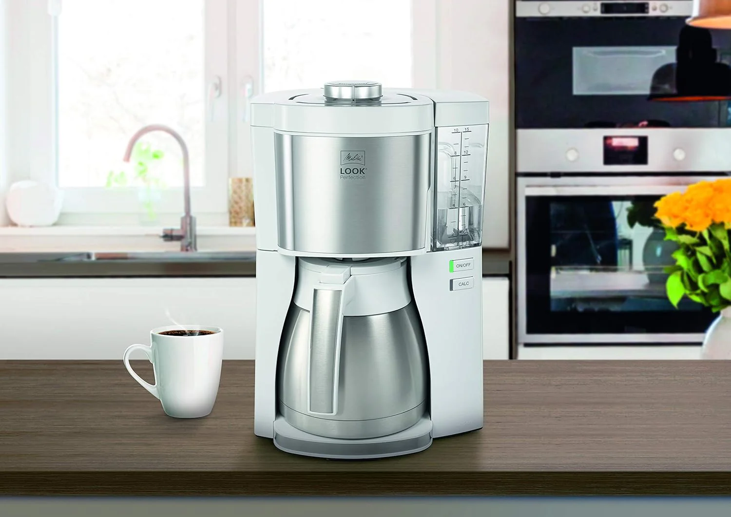 Melitta Look Perfection - Filterkoffiezetapparaat - met thermoskan - druppelstop - 10 kopjes - Zwart (1025-16)