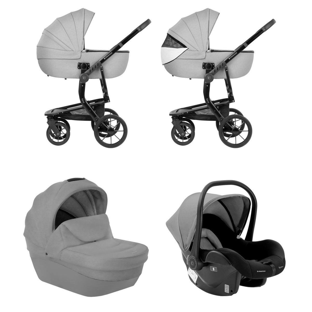 Kombi-Kinderwagen Kombikinderwagen Irene 3 in 1