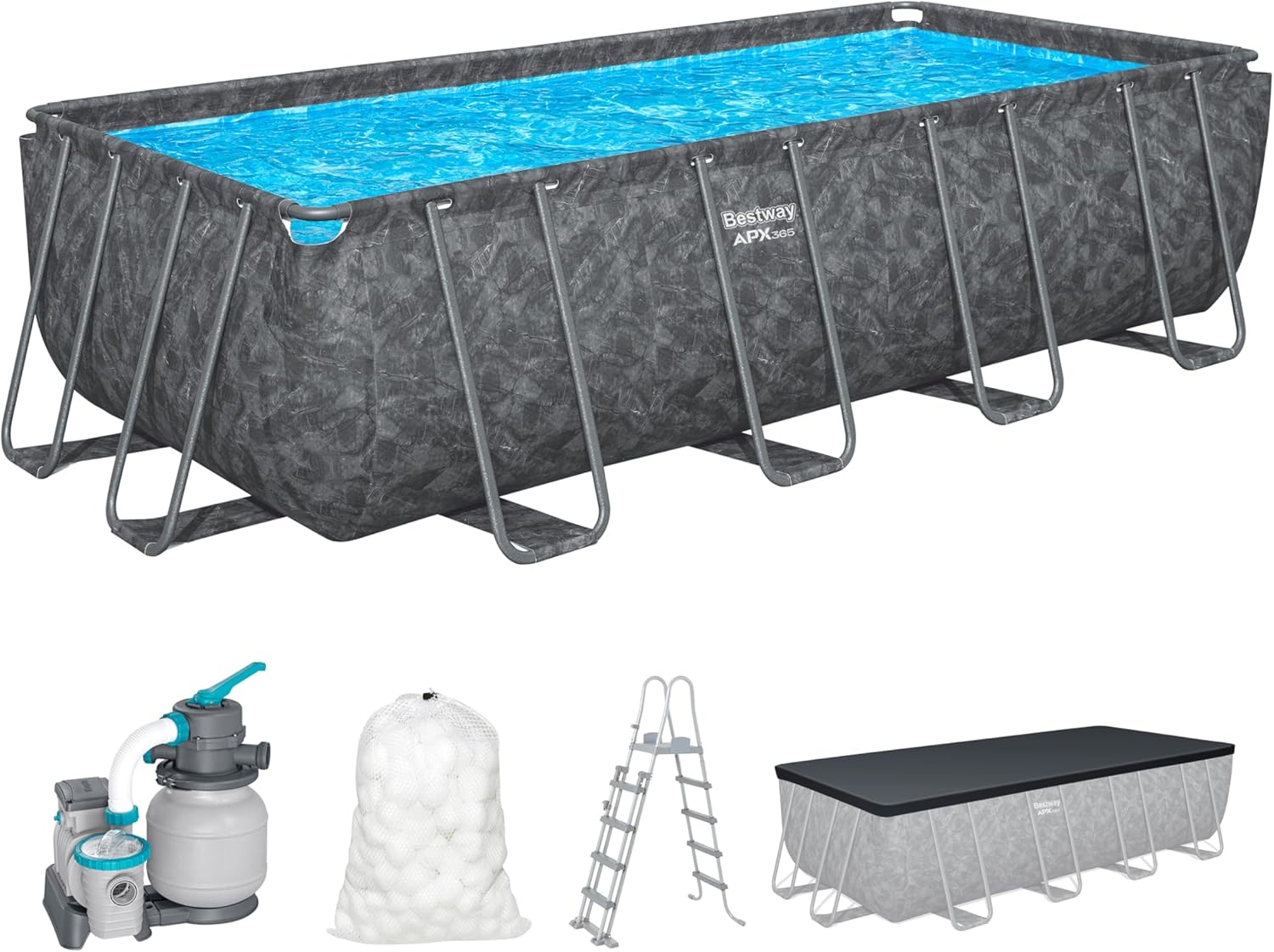 Bestway 561KA Set piscina fuori terra APX 365 da 549x274x132 cm
