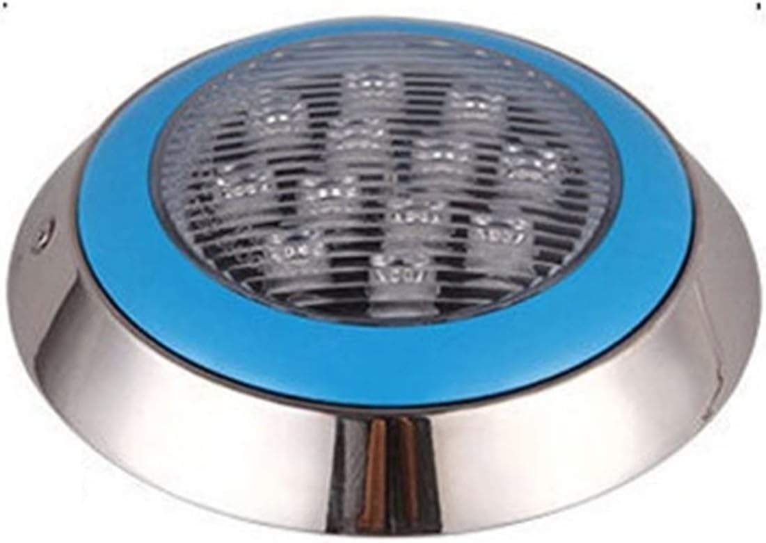 Edelstahl IP68 Led Schwimmbad Lampen Blau Wasserdichte Outdoor Unterwasser Lichter AC12V RGB Teich LED Lampe Eine AtmosphäRe Schaffen(Cold White,54W D300xH70mm)