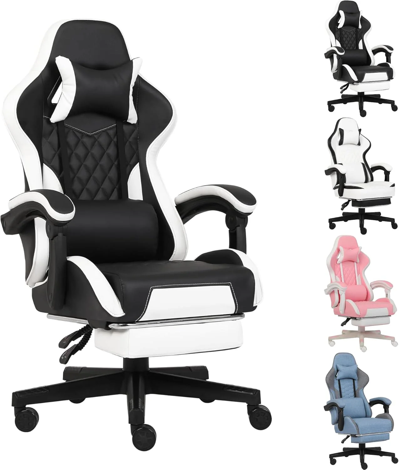 Gaming Chair Computer Office Chair with Footrest
