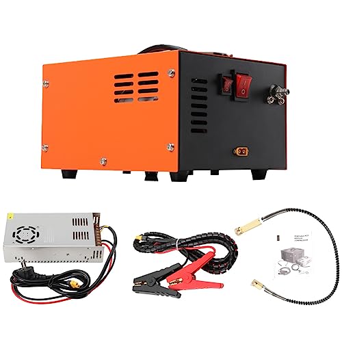 TABODD Compressore d'aria ad alta pressione PCP, 300 W, 30 MPa/300 Bar/4500 PSI, compressore d'aria portatile PCP ad alta pressione, arresto manuale, pompa ad aria compressore, per gonfiaggio PCP, : Amazon.it: Fai da te