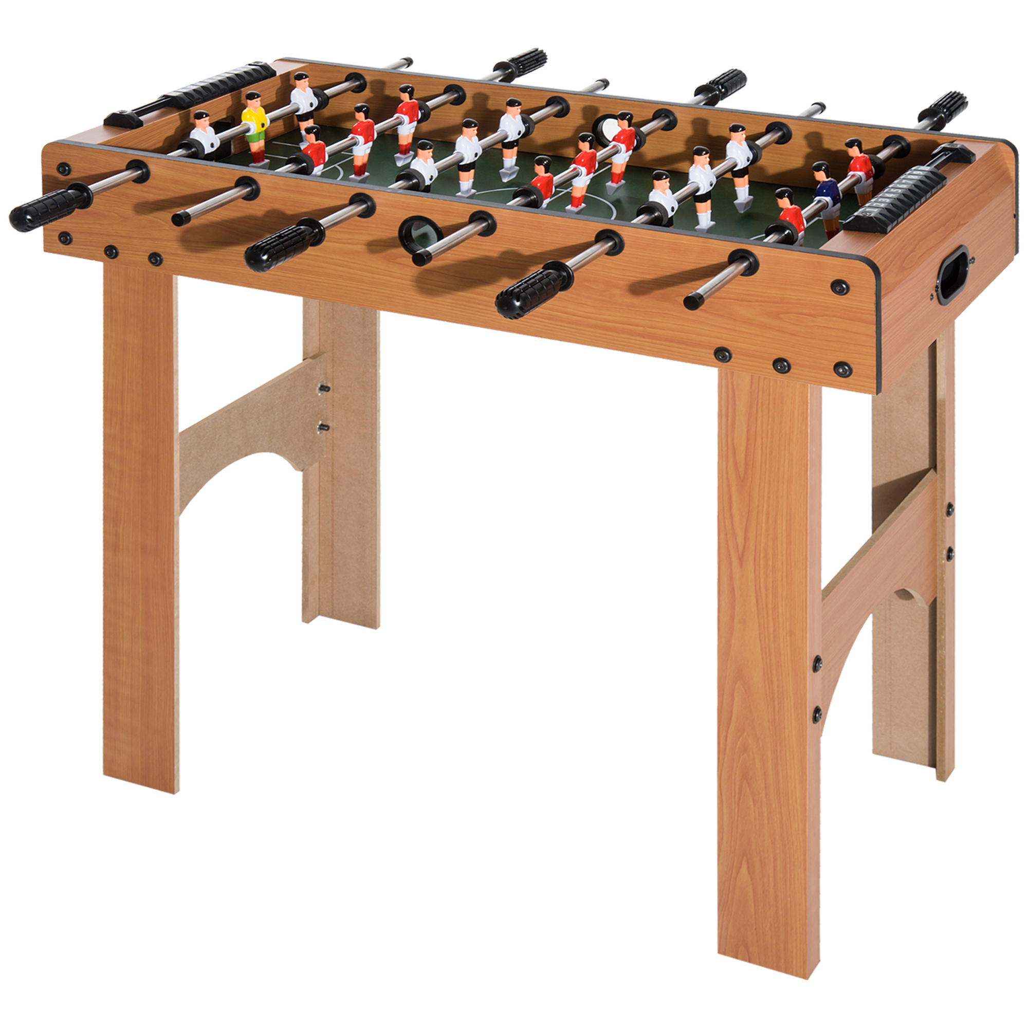 HOMCOM Professioneller Tischkicker für Kinder und Erwachsene mit Stangen aus MDF-Holz 92x46x78cm