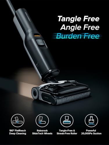 roborock F25 ACE Wet Dry Vacuum Cleaner, Cordless Vacuum Mop All in One for Hard Floor, 20000Pa Hardwood Floor Cleaner with Zero Tangle, 194°F Hot Air Flash Drying Electric Mop, 180° Lie Flat, WiFi: Industrial & Scientific