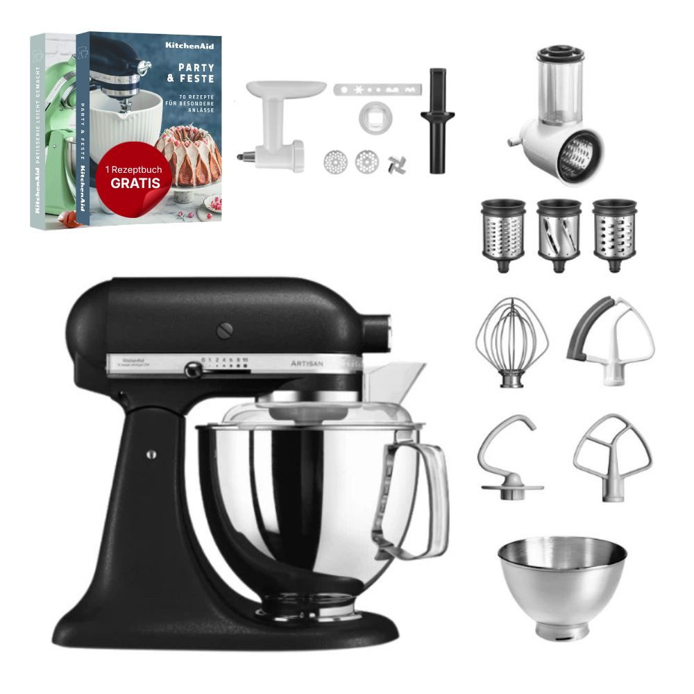 Küchenmaschine KitchenAid 4,8 L 5KSM175 Artisan Küchenmaschine Allrounderset