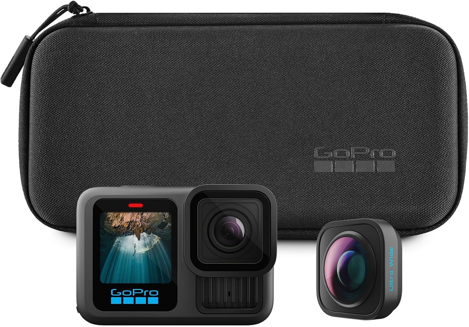 GoPro Kamera, Mehrfarbig, wasserdichte Action- mit 5, 3K60-Video, 27-MP-Foto, verbessertem 177-Grad-Sichtfeld + Kompatibilität