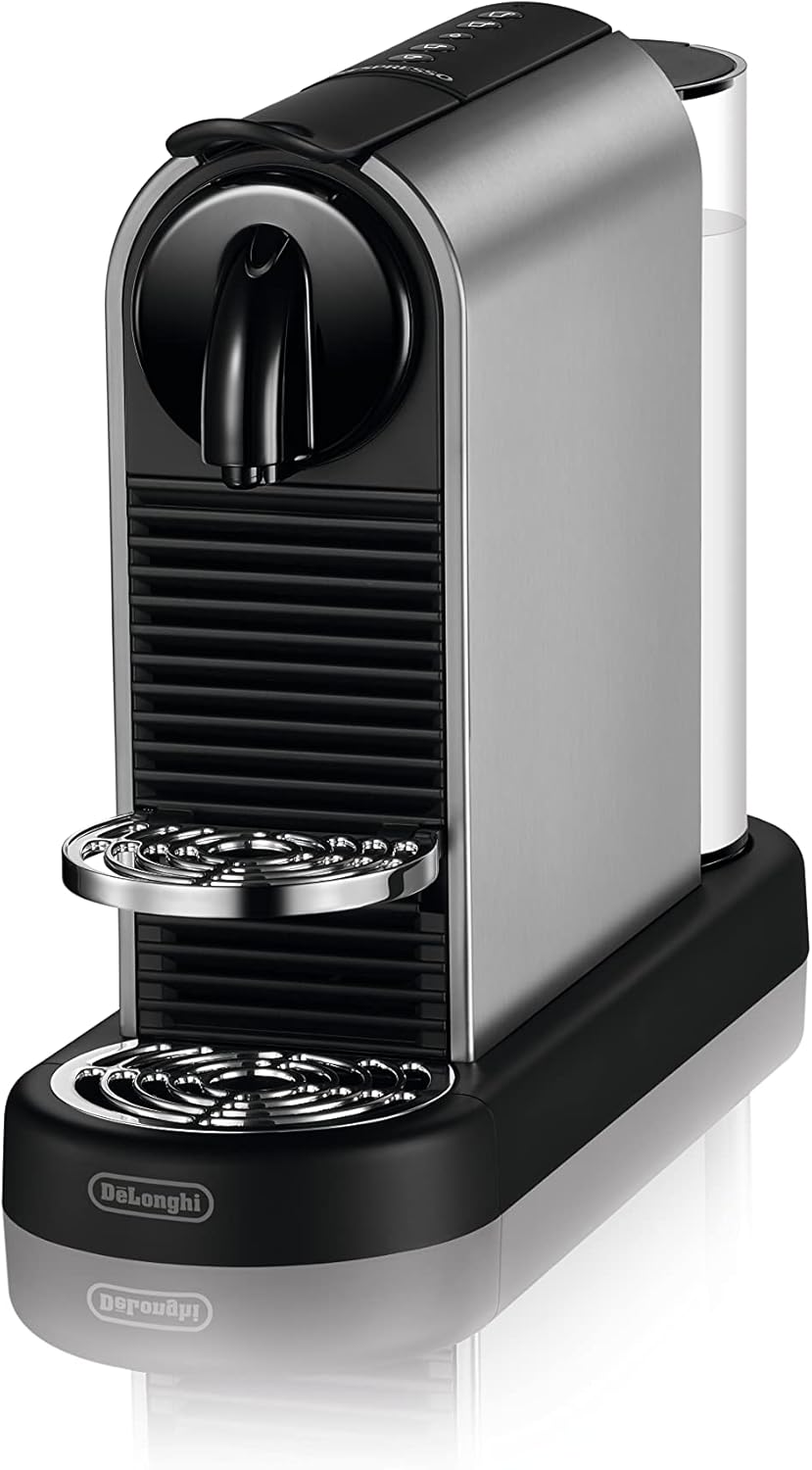 Nespresso CitiZ Platinum EN220.T, caffettiera a capsule, macchina da caffè a capsule monodose, 4 misure di tazza, 19 bar a pressione, 1260 W, Titan