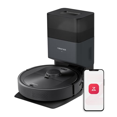roborock Q5  Robot Vacuum with Self Empty Dock, Hands Free Cleaning for up to 7 Weeks, 2700Pa Max Suction, 180mins Max Run Time, Compatible with Alexa, Perfect for Hard Floors, Carpets, and Pet Hair