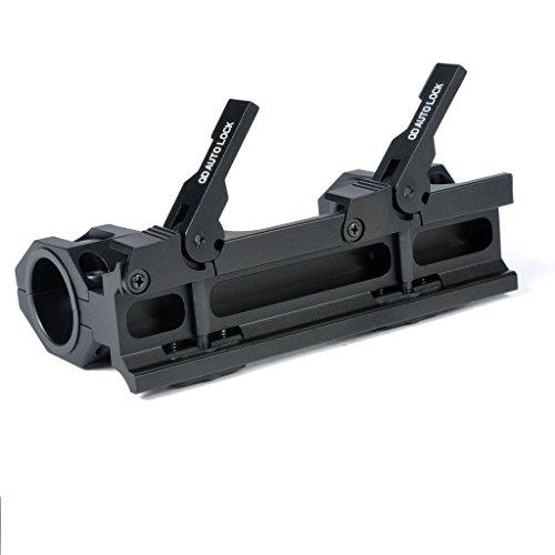 Green Blob Outdoors GBO-QD-BLK Scope Rings Mount Top Rail 30mm - 1 inch Ring Tactical Recon for Burris, Nikon, Leupold, Vortex, UTG,