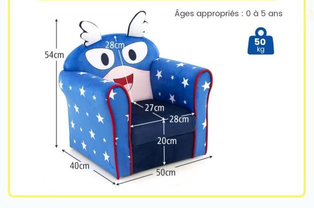 Poltroncina in Velluto con Struttura in Legno e Cuscinetti Antiscivolo per Bambini 0-5 Anni – Design Ali