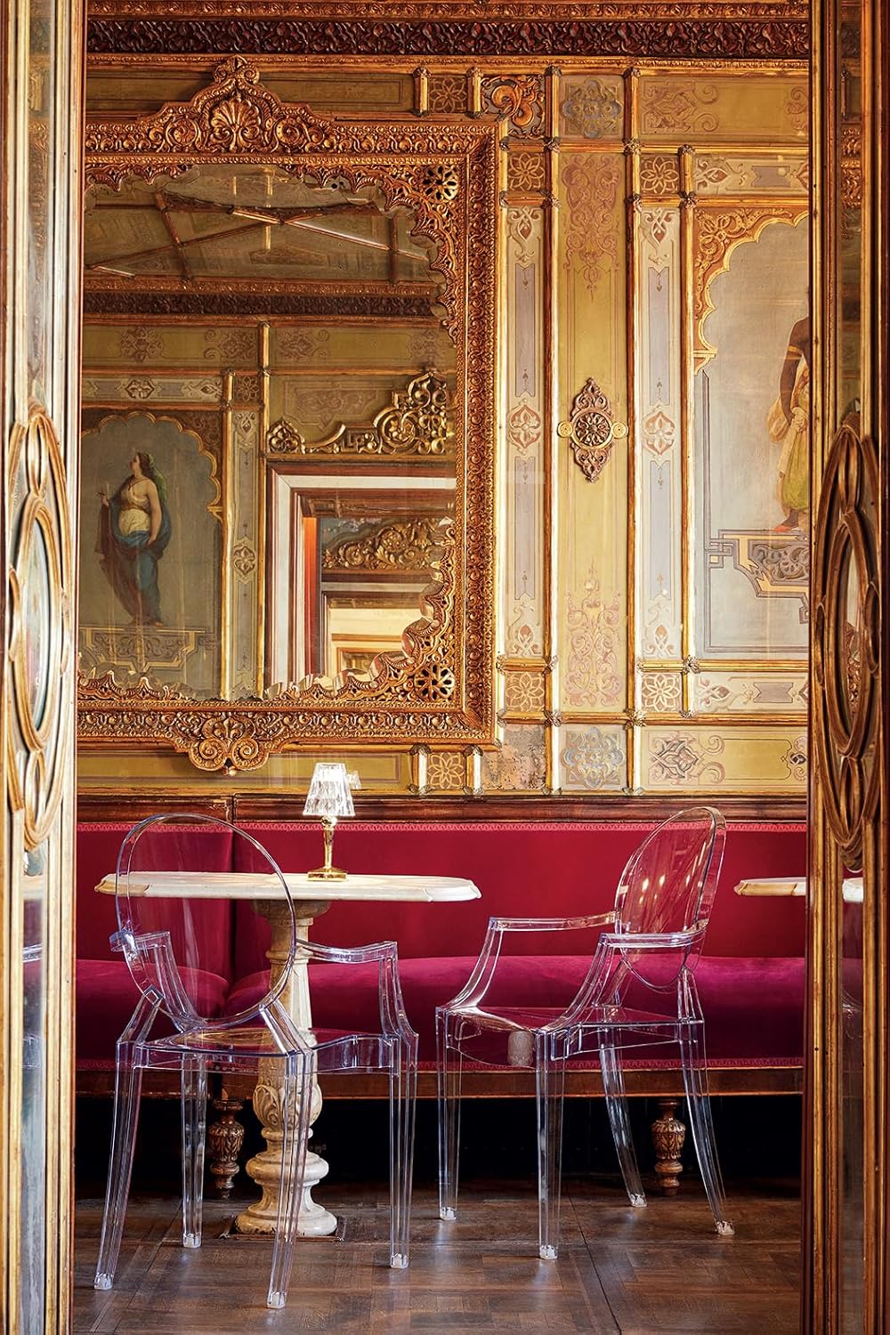 Kartell Louis Ghost, Set da 4 Sedie, Cristallo