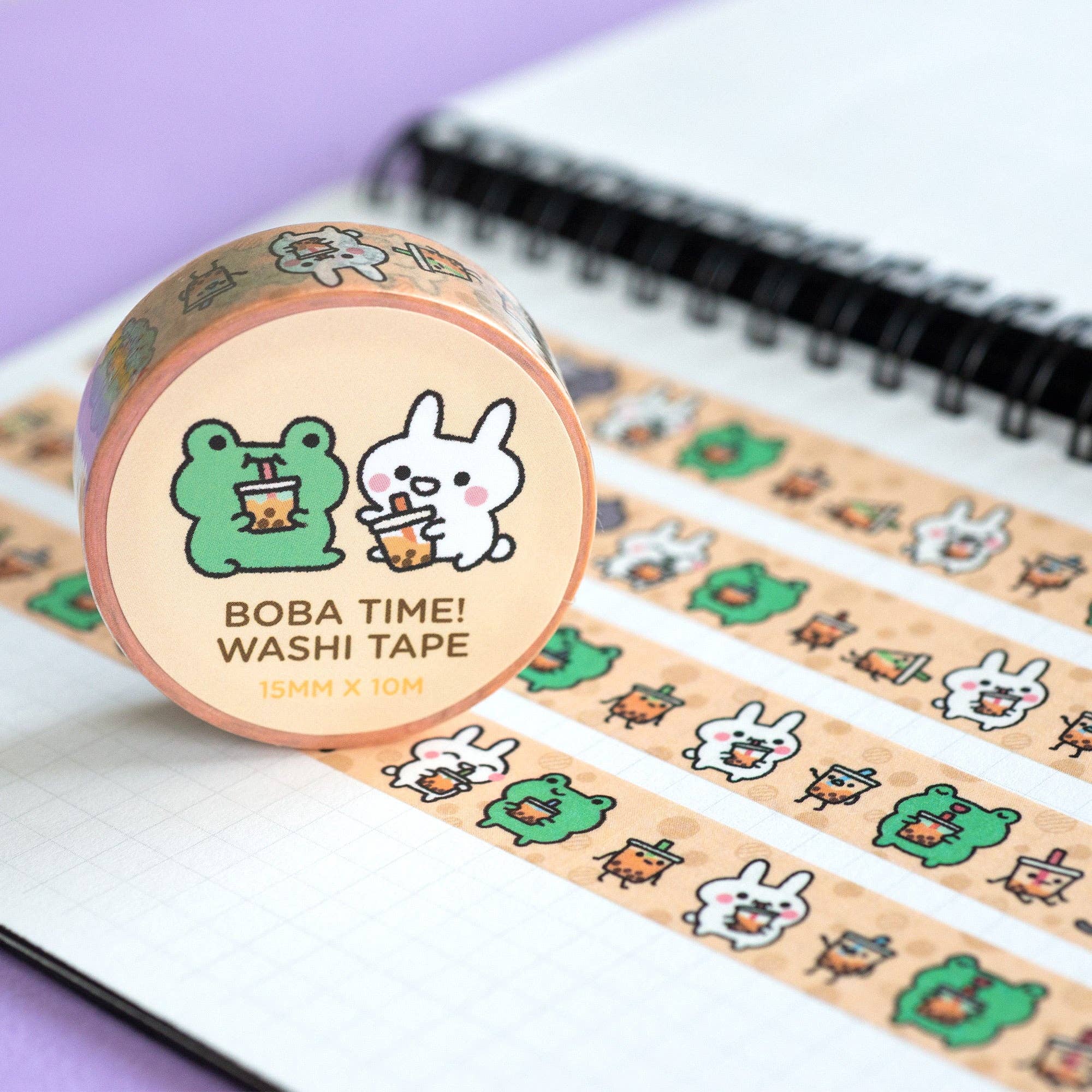 Robot Dance Battle - Boba Time Washi Tape