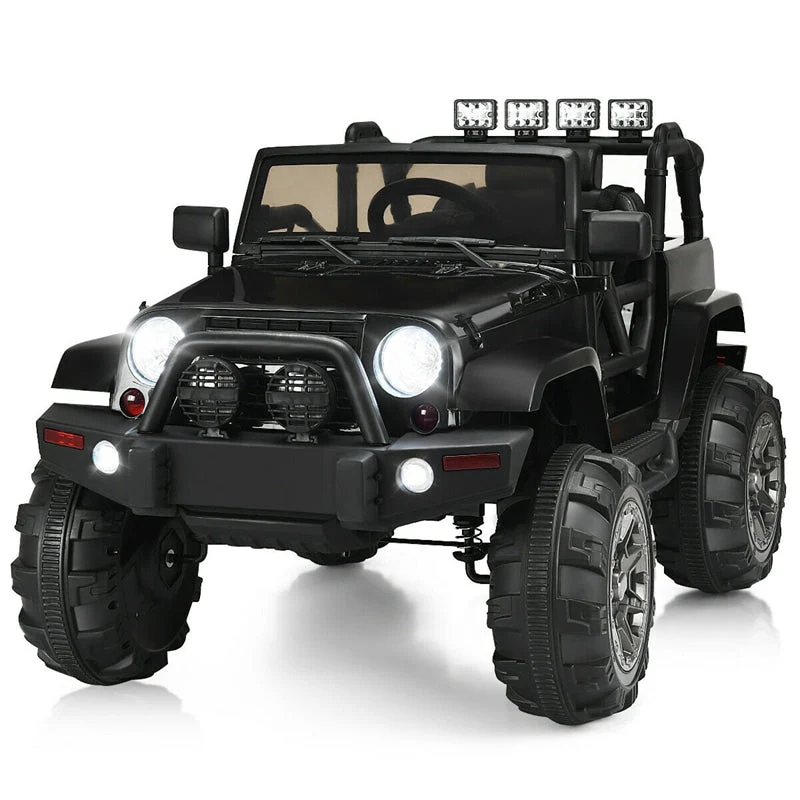 Kids Ride On Car 12V Battery Powered Electric Riding Toy Truck With Remote Control Amp Led Lights