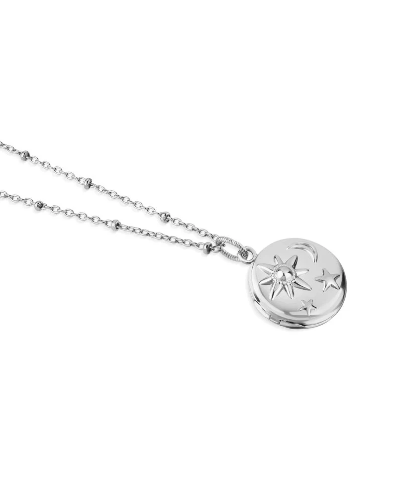 Newbridge Silverware | Amy Huberman Silver  Locket with Sun, Moon and Stars
