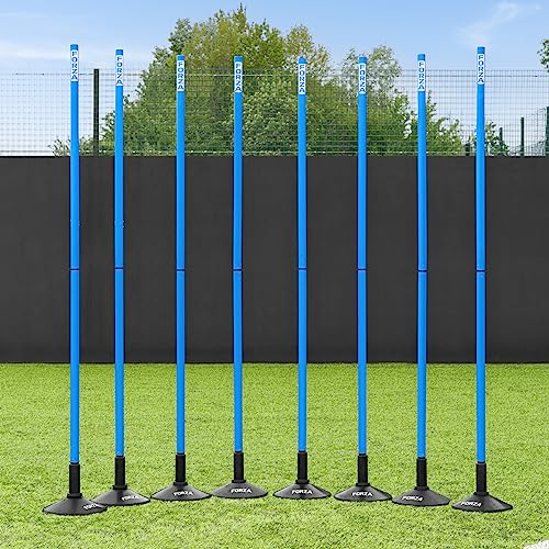 FORZA Pali Slalom Allenamento Calcio   Spessore 34mm | 2X Misure: 1m/1,8m | per Allenamenti : Amazon.it: Sport e tempo libero
