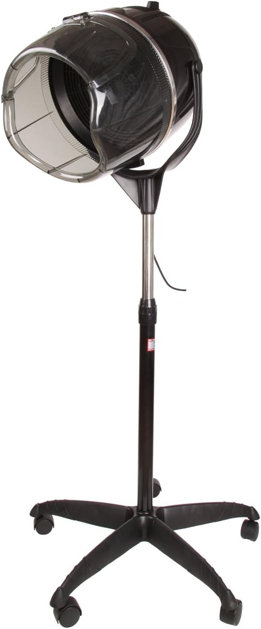 Samger 900W Casco Asciugacapelli Professionale con Ruote Casco per Capelli Portatile Regolabile in Altezza con Timer 60 Minuti e Controllo della Temperatura per Barbiere Salone