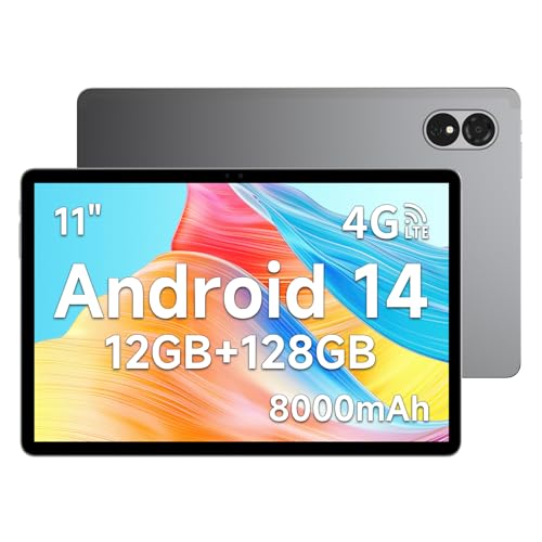 ALLDOCUBE iPlay60 Lite Tavoletta Android 14, Tavoletta PC 11 Pollici 1280 * 800 Incell IPS, 12(4 8) GB RAM 128GB ROM/TF 512 GB, Tavoletta Gaming Octa core, 5MP 13MP, Widevine L1, 8000mAh, 4G LTE/GPS : Informatica