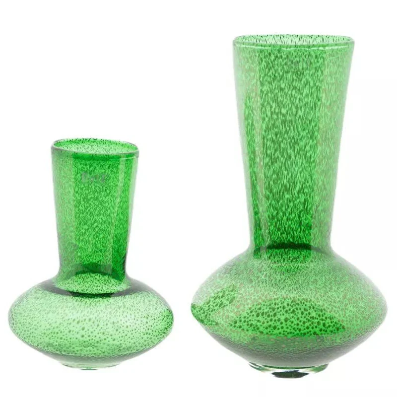Loflo Vase �C Long Flowers, Tall Style - Green Bubbles
