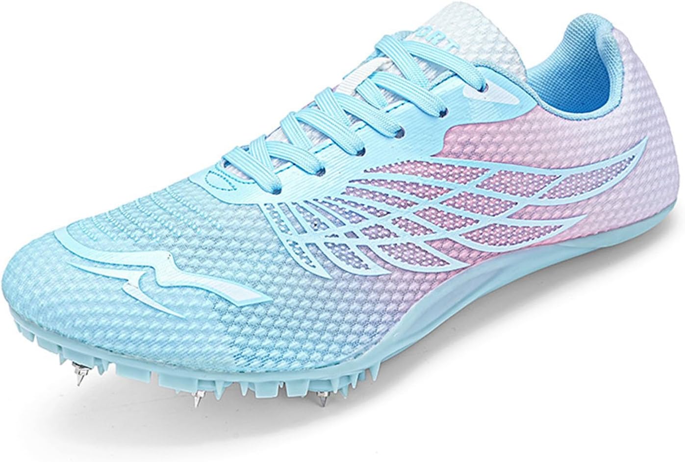 BLBK Spikes - Scarpe da atletica leggera da uomo, a 8 unghie, unisex, per atletica leggera