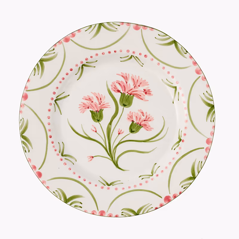 Carnation Ceramic Dinner Plate