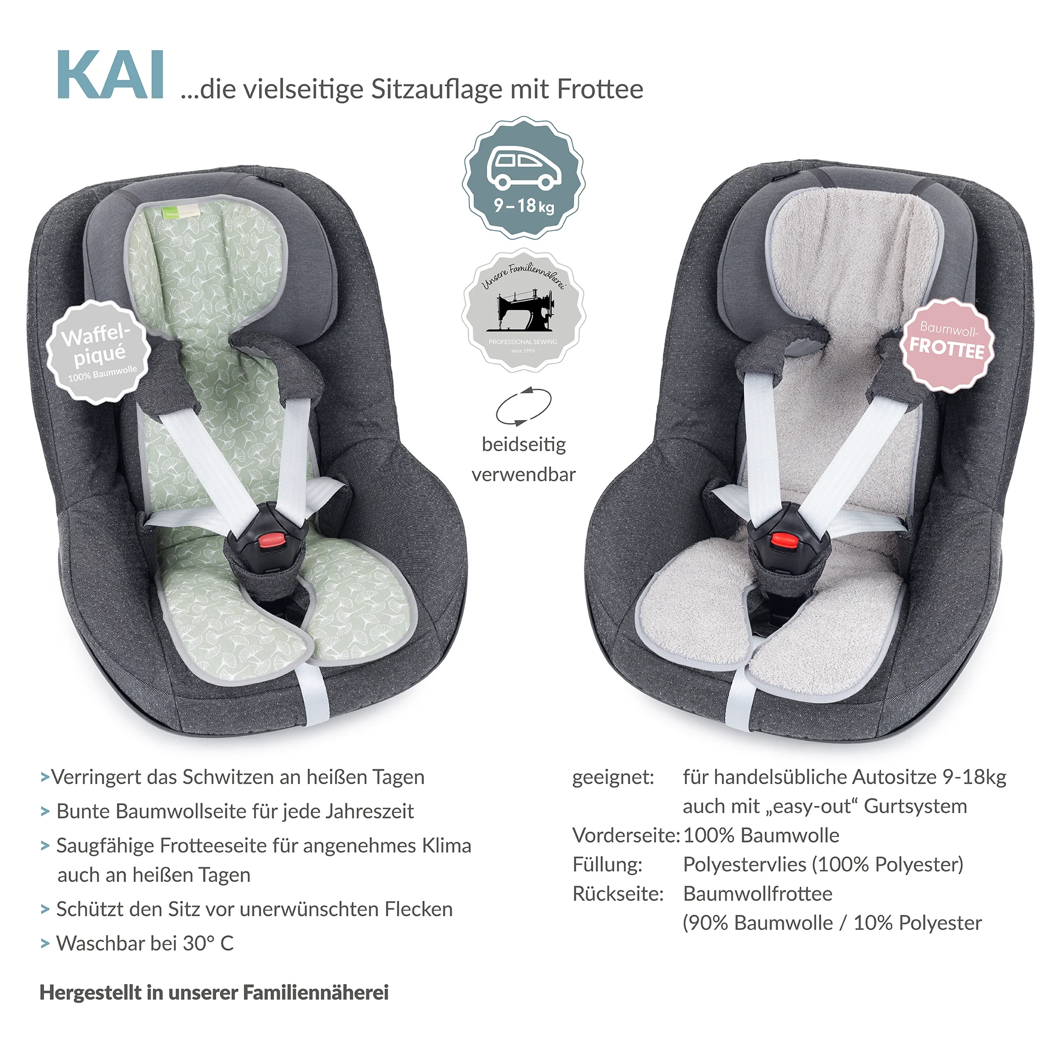 KAI FROTTEE die klassische Autositzauflage