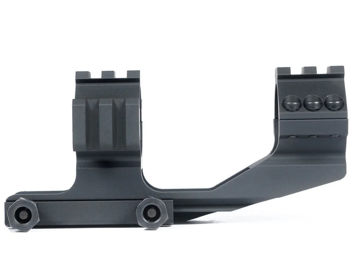 Scope Mount 30mm - 1 inch Scope Rings Cantilever Mount with Picatinny Top and Side Rails Ring Scope Mount PEPR Black