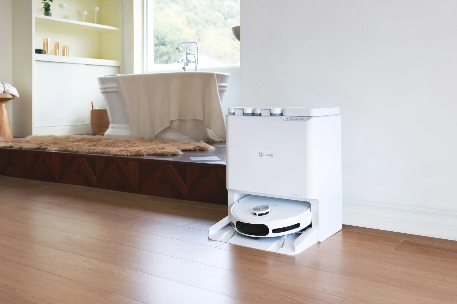 Ezviz RS20 PRO Robot Aspirapolvere Lavapavimenti Wi-Fi 7200Pa Bianco