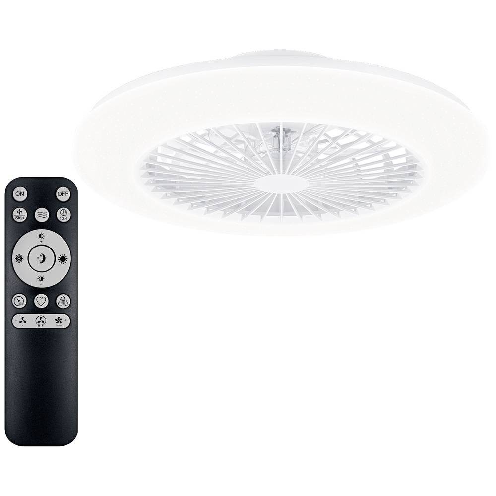 Deckenventilator Flat Fan Ceiling IR RD 20W+42W WH