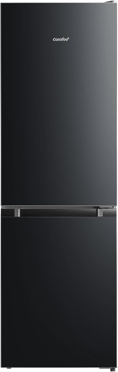 Comfee RCB169DK2(E) Fridge/Freezer Combination, 150 cm Height, Low Frost, Adjustable Fridge Temperature, LED Light, 195 kWh per Year, Fridge Capacity 115 L, 59 L Freezer, Black