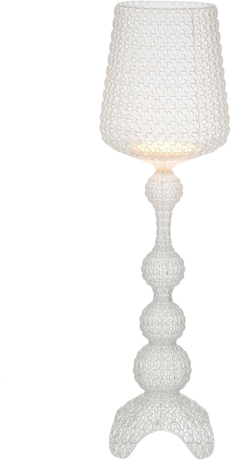 Kartell Kabuki Floor Lamp, Interior 26 W, Crystal, 50 x 166 cm, Indoor