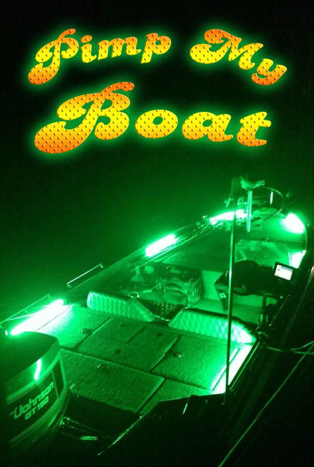Pimp My Boat (Green) LED Boat Deck Lighting Kit DIY with Red & Green Navigation lights