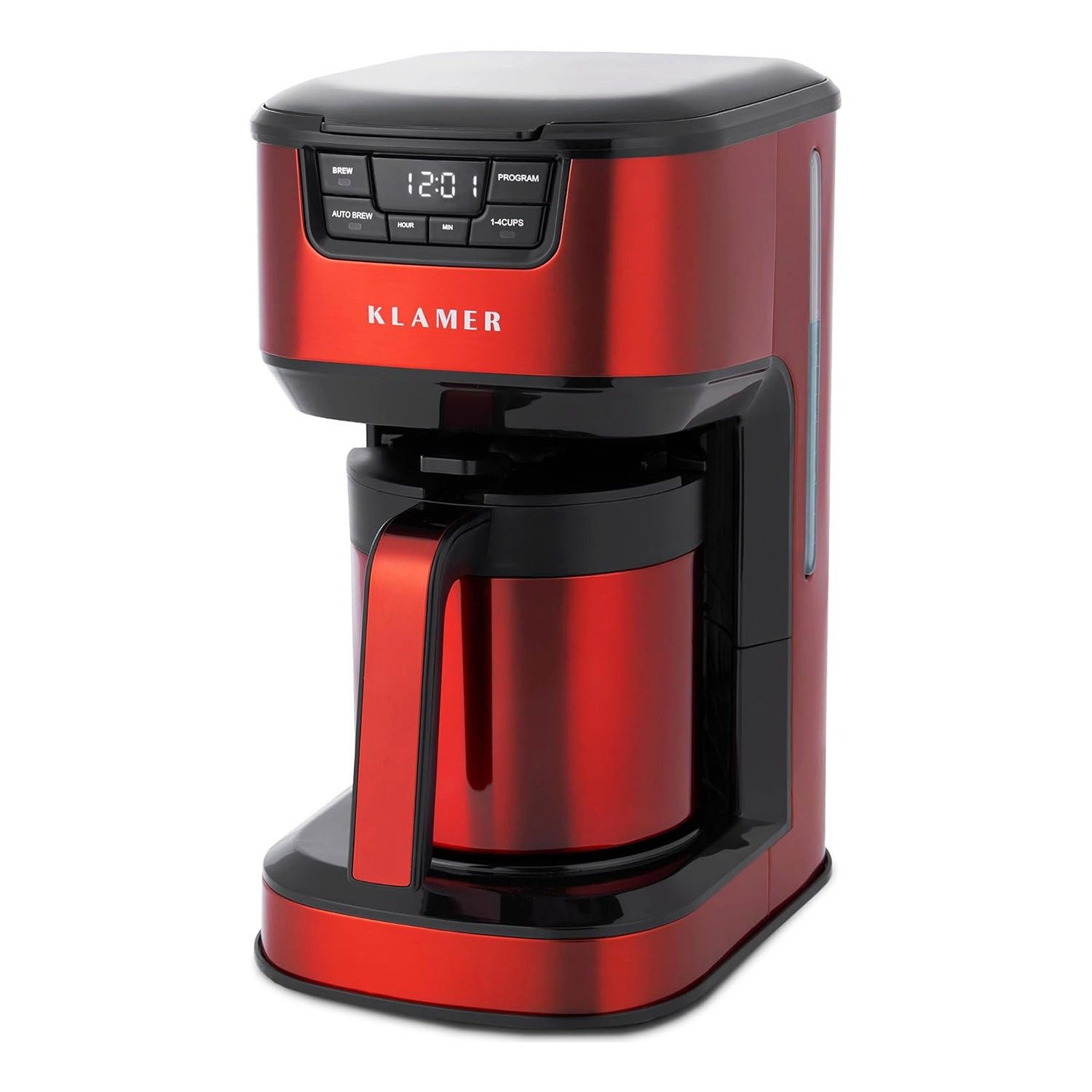 Filterkaffeemaschine mit Thermoskanne 1,25 L, 1000 W, 10 Tassen, programmierbar mit Startzeitvorwahl & Tropf-Stopp – Kaffeebereiter für Zuhause und Büro